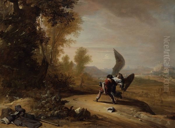 Jacob worstelt met de engel - view 1