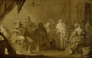 Musicerend gezelschap by Adriaen van de Venne