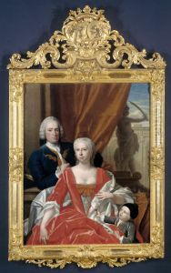 Berend van Iddekinge (1717-1801) with his Wife Johanna Maria Sichterman (1726-1756) and their Son Jan Albert (b 1744) by Philip van Dijk