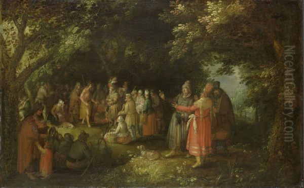 Johannes de Doper predikend - view 1