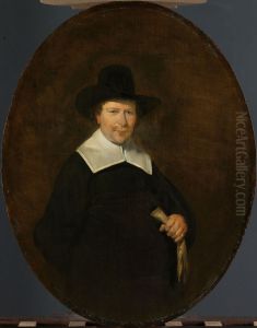 Gerard Abrahamsz van der Schalcke (1609-67). Haarlem Cloth Merchant by Gerard Ter Borch