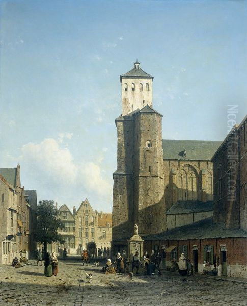 St Denis' Church in Liege - view 1