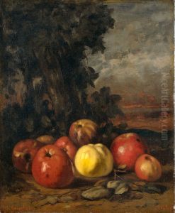 Still Life with Apples by Gustave Courbet