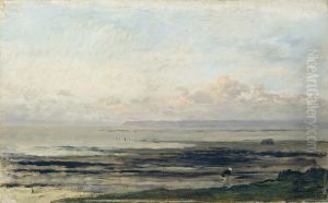 Beach at Low Tide by Charles-Francois Daubigny