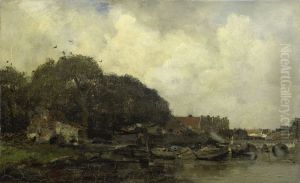 Havengezicht by Jacob Maris