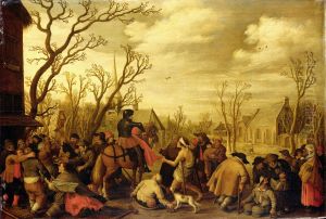 St Martin Cutting Off Part of his Cloak for a Beggar by Joost Cornelisz Droochsloot