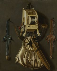 Stilleven met jachtgerei