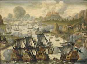 Zeeslag in de baai van Vigo, 23 oktober 1702. Episode uit de Spaanse Successieoorlog