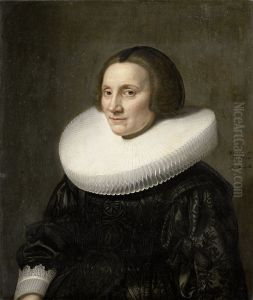 Portret van Caecilia van Beresteyn (1589-1661) by Michiel Jansz. van Mierevelt