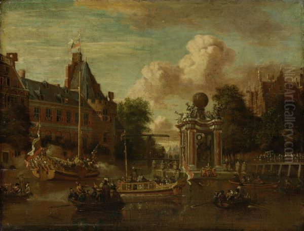 The Muscovite legation visiting Amsterdam, 29 August 1697 - view 1