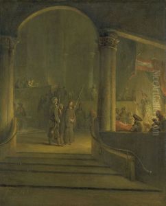 Christus voor Kajafas by Arent de Gelder