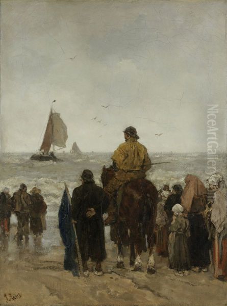 Arrival of the Boats - view 1
