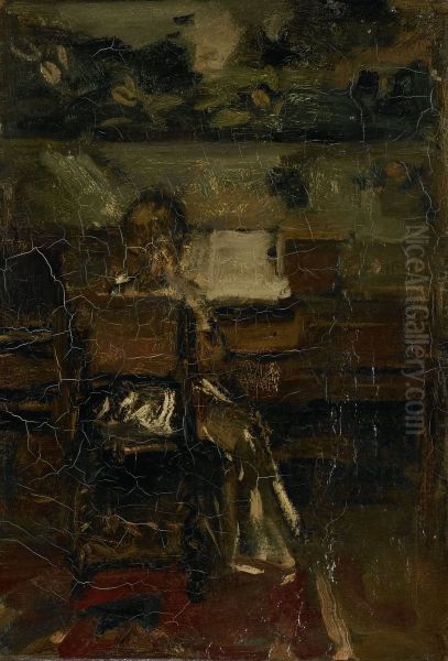 Meisje aan de piano - view 1