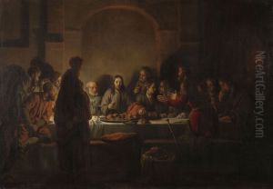 Het laatste avondmaal by Gerbrand Van Den Eeckhout