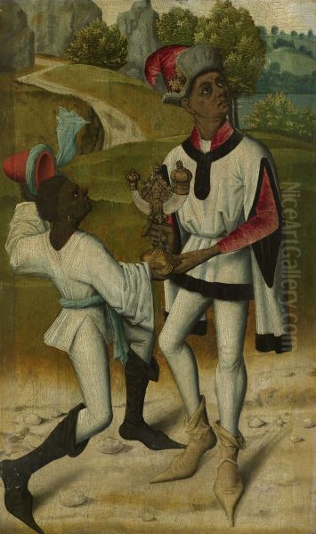 King Balthasar, one of the Three Magi, and a Servant - view 1