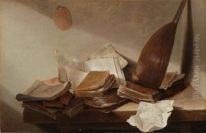 Still Life with Books and a Lute