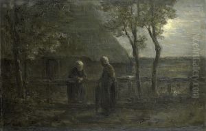 'Chatting Neighbors' by Jozef Israels