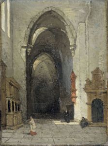 Interieur van de Domkerk te Trier by Johannes Bosboom