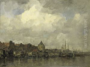 De Schreierstoren aan de Buitenkant te Amsterdam by Jacob Maris