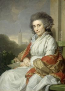 Cornelia Rijdenius (1746-1826). Echtgenote van Johannes Lublink by Johann Friedrich August Tischbein