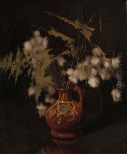 Kruikje met pluisbloemen Kruikje met pluisbloemen