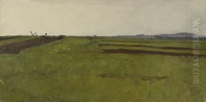 Landschap met akkervelden by Willem Witsen