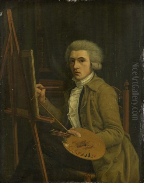 Portret van een schilder, vermoedelijk de kunstenaar zelf - view 1