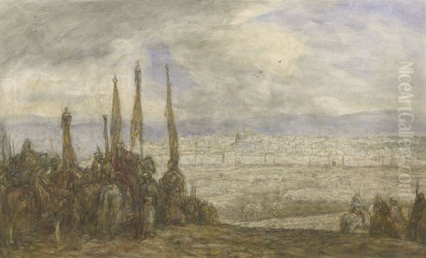 Turks leger voor Jeruzalem - view 1