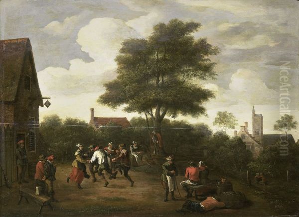 Peasants dancing - view 1