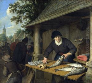 The Fishwife by Adriaen van Ostade