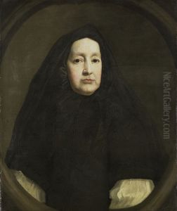 Katharine Elliot (gest 1688). 'Dresser' van Anne, duchess of York en 'first bedchamber woman' van Mary of Modena, respectievelijk de eerste en tweede vrouw van Jacobus II van Engeland by John Riley