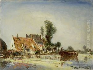 Houses along a Canal near Crooswijk