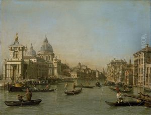 The Entrance to the Canal Grande at the Punta della Dogana and the Santa Maria della Salute