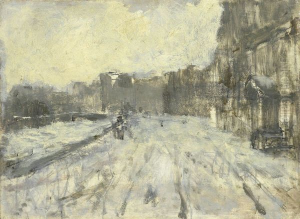 The Rokin in Amsterdam by George Hendrik Breitner