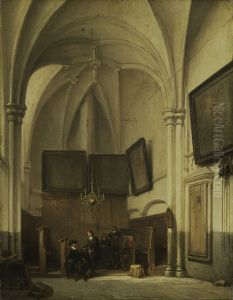The vestry of St. Stevens Church in Nijmegen by Johannes Bosboom