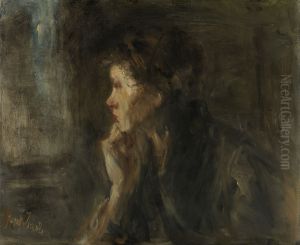 'Contemplation' by Jozef Israels