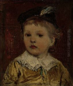 'Portret van Willem', vermoedelijk Willem Matthijs Maris Jbzn, zoon van Jacob Maris by Jacob Maris