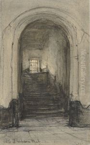 De trap in het Prinsenhof te Delft, waar prins Willem I werd vermoord in 1584