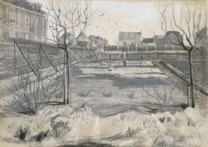 Bloemkwekerij van Pierre van de Putte aan de Schenkweg te Den Haag by Vincent Van Gogh