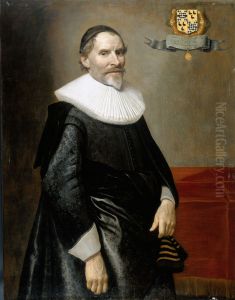 Portrait of Portret van Francois van Aerssen (1572-1641), heer van Sommelsdijk, De Plaat en Spijk by Michiel Jansz. van Mierevelt