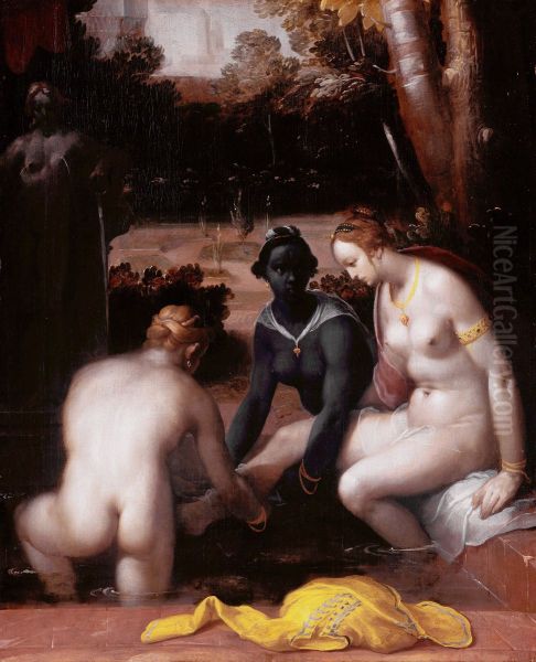 Bathsheba at her Toilet - view 1