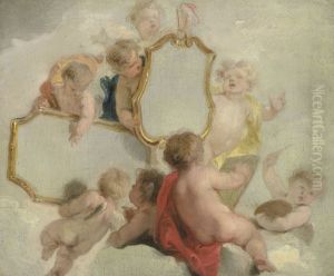 Putti met spiegels