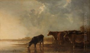 Rivierlandschap met koeien by Aelbert Cuyp
