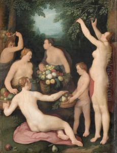 Pomona Receiving the Harvest of Fruit Pomona Receiving the Harvest of Fruit