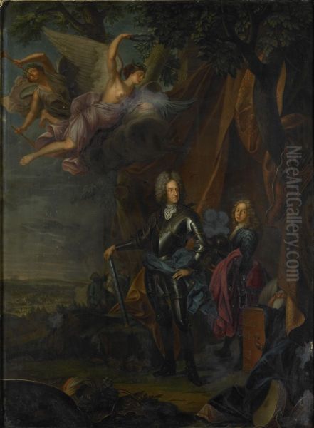 Maximilian II Maria Emanuel (1662-1726). Keurvorst van Beieren, in de slag bij Mohacs tegen de Turken - view 1