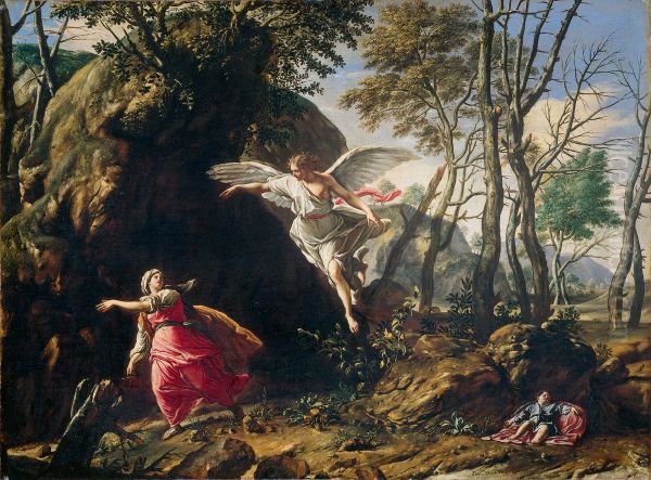 Hagar and Ishmael in the Wilderness - view 1