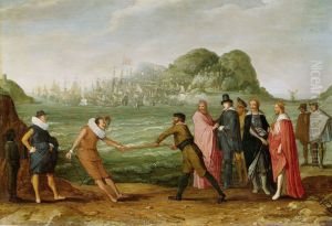 Allegory on the Victory by the Dutch over the Spanish Fleet at Gibraltar, 25 April 1607 by Adam Willaerts