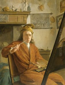 Portrait of a Painter, perhaps the Artist Himself by Aert Schouman