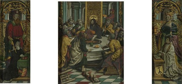 Triptych with the Last Supper - view 1