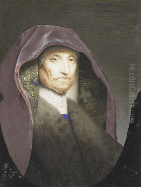 Portret van een oude vrouw, zogenaamd Rembrandts moeder - view 1